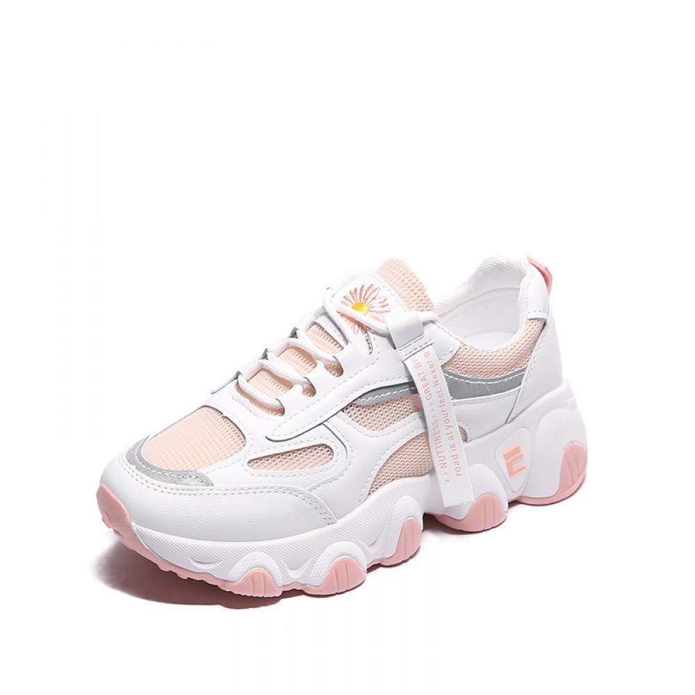 Women Spring New Breathable White Sports Shoes